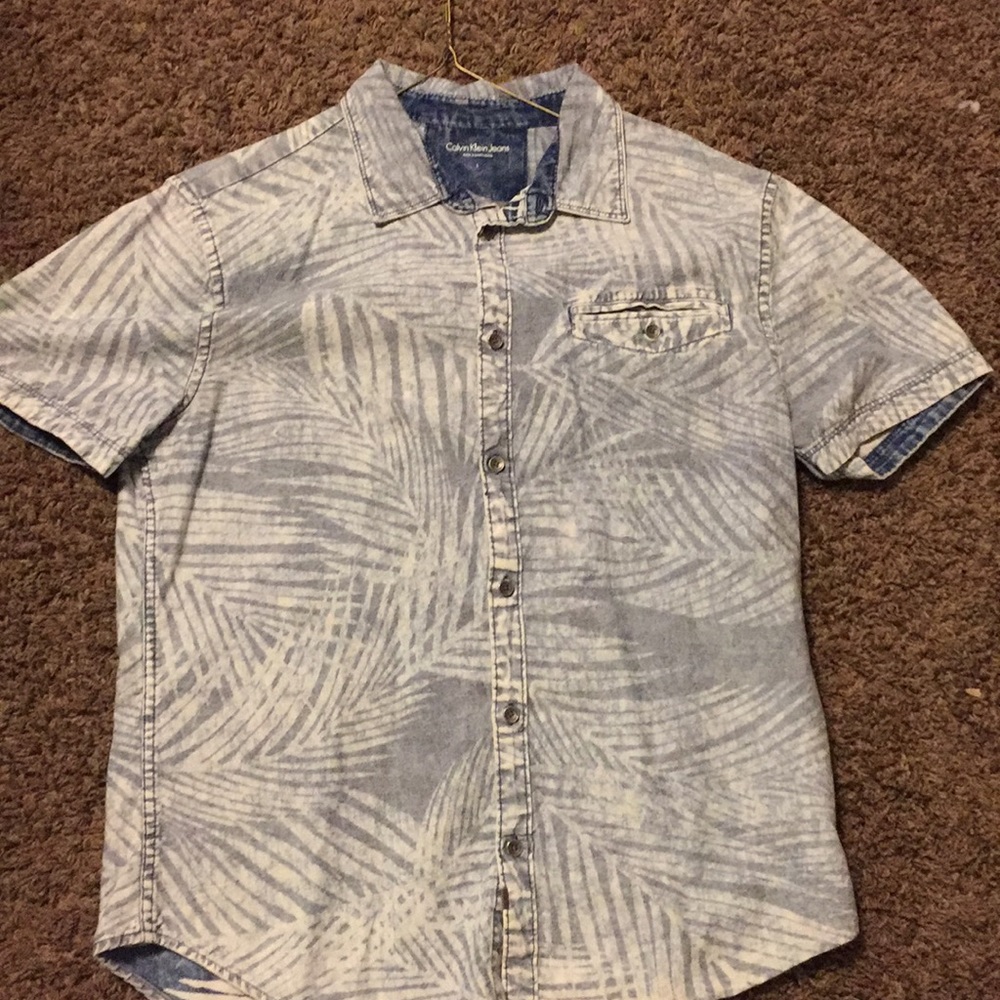 Calvin Klein Jeans Acid Wash Button Down